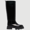 Perni07 brushed leather boot - black