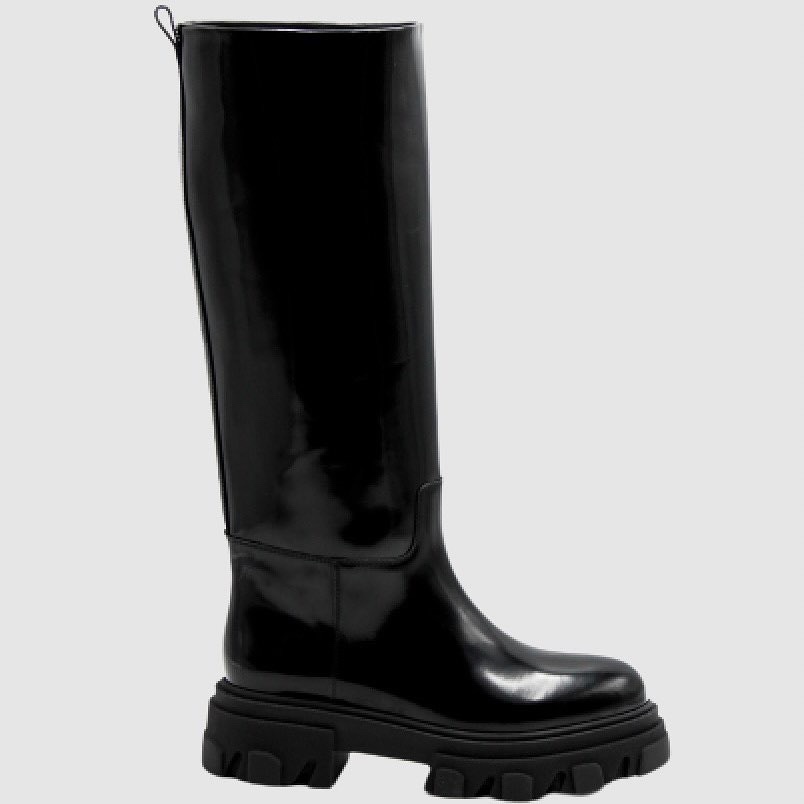 Gia Borghini X Pernille Teisbaek - Perni07 Brushed Leather Boot - Black - 36