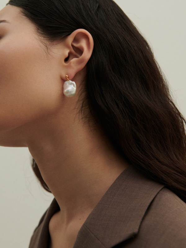 Barok earring Sorelle ferskvandsperler