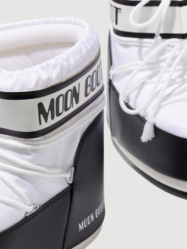 Moon boot icon low nylon white lave hvid