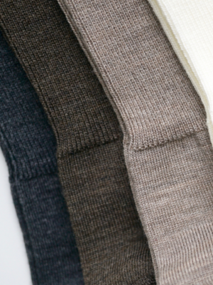 Merino wool ribbed socks - Hakne
