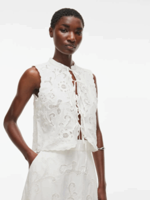 Alternative view of AMELINE TOP - CLOUD DANCER