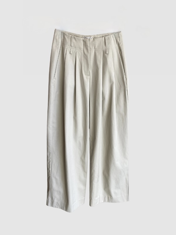 Yin Studio - Loulou Cotton Pants - Khaki - M