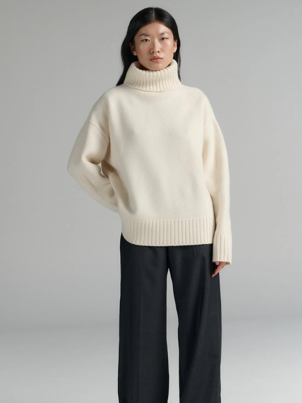 HEAVY TURTLE WOOL - CREME - Strik fra Rhea Came Studio