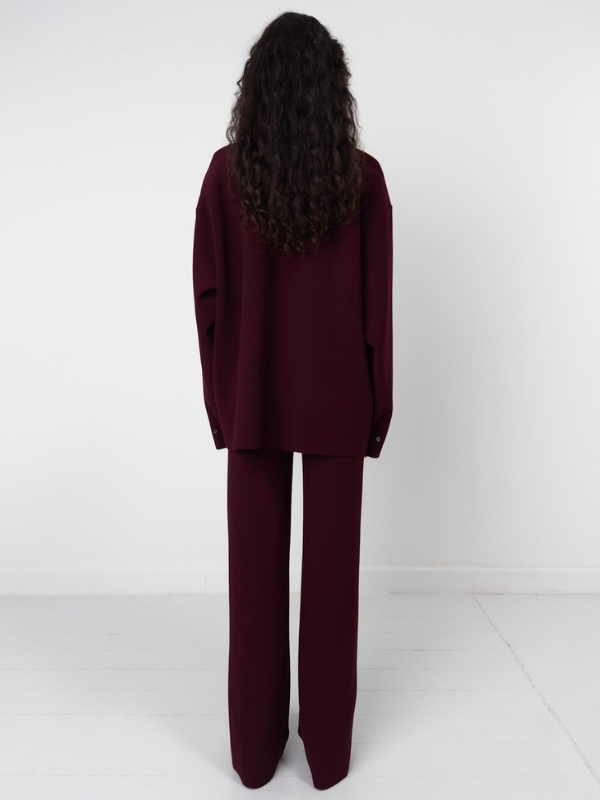 Lay2 straight trouser bordeaux