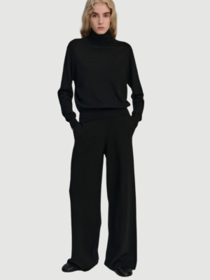 PANTS MERINO WOOL - BLACK