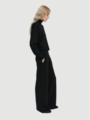 Alternative view of PANTS MERINO WOOL - BLACK
