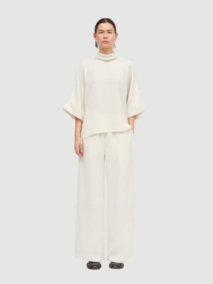 Bailee crepe georgette cremefarvet