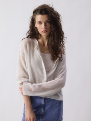 Alternative view of BODYROW CARDIGAN - POLAR MELANGE