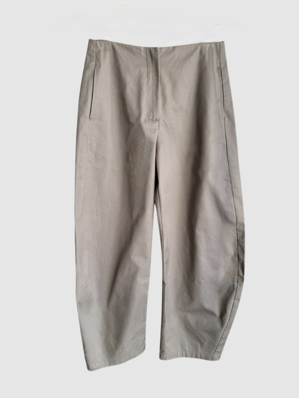 Yin Studio - Gego Barrel Pants - Cotton Light Army - S