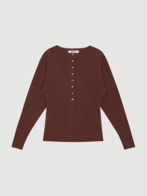 Lay2 boatneck cardigan