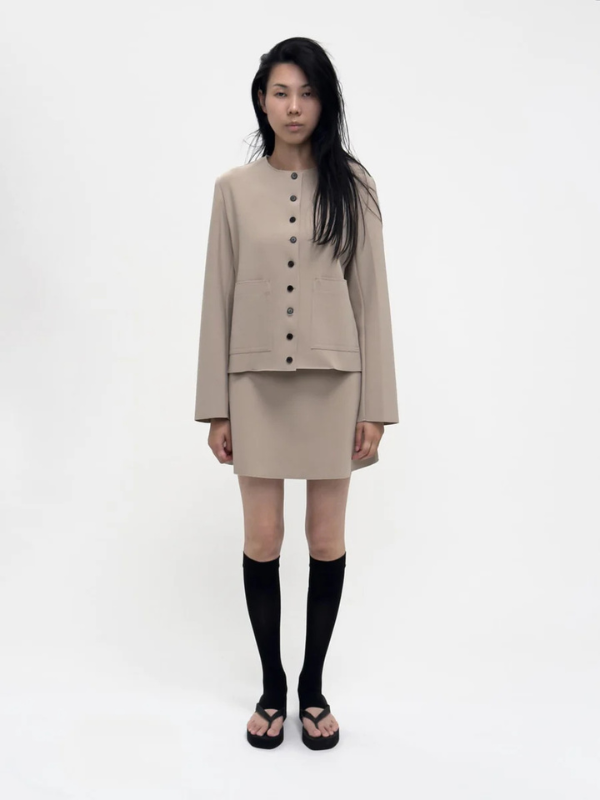 Lay2 roundneck jacket birrot