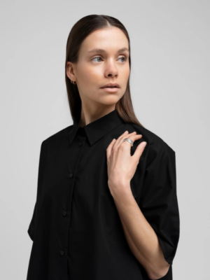Ocean poplin ss shirt kortærmet skjorte