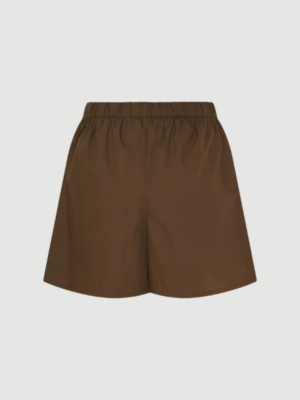 Ocean poplin shorts brune