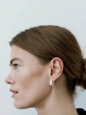 Alternative view of DATURA HOOP - SILVER