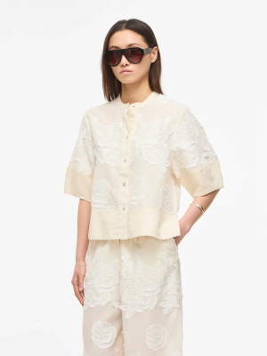 ZOELLA 2/4 O-NECK TOP - BIRCH