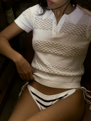 Tanzania Logo Polo cremefarvet