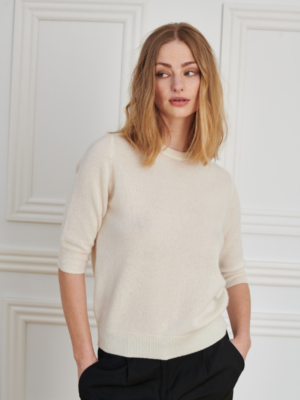 Anna lady sleeve beta hvid