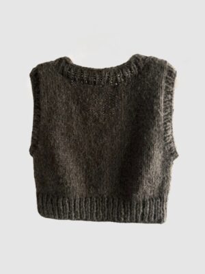 Alternative view of ESTHER VEST - DARK BROWN