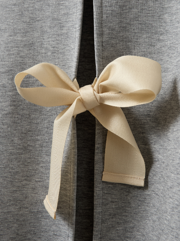 Tg bow grå sløjfe t-shirt