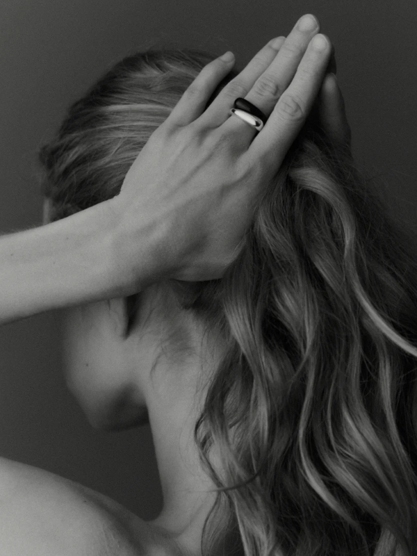 Dagny stacking ring ragbag sølv