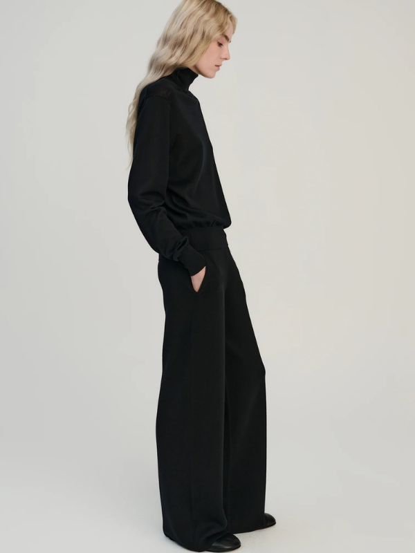 Tutle neck merino wool black