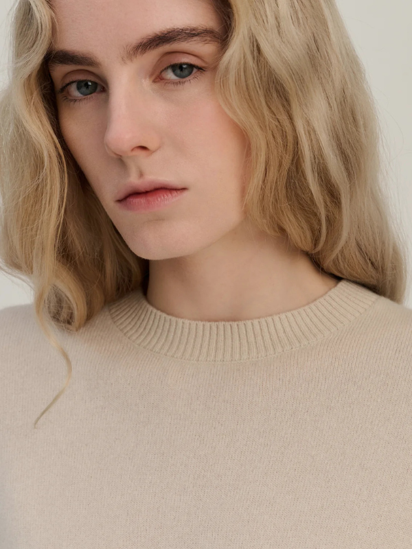 Crew wool cashmere rund hals