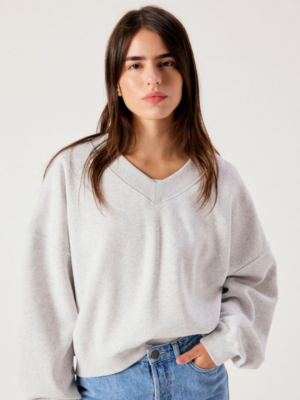 Baptown sweatshirt lysegrå