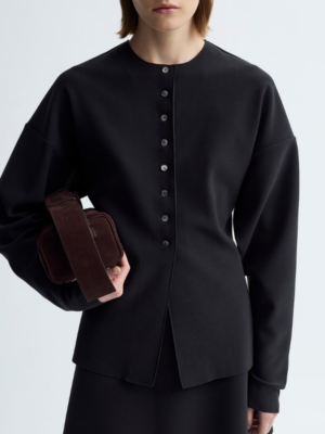 Lay2 roundneck cardigan birrot