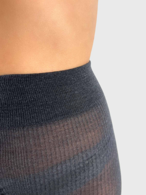 Merino tights grå strømpebukser