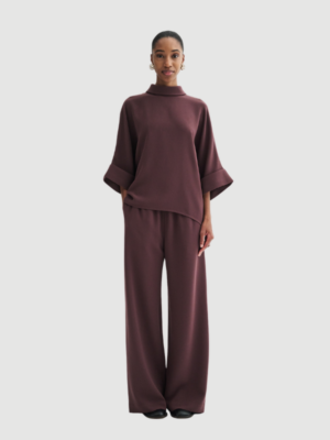Bailee crepe georgette burgendy