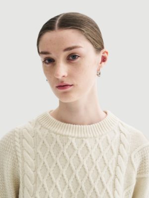 Alternative view of KOMORO RAW WOOL - IVORY