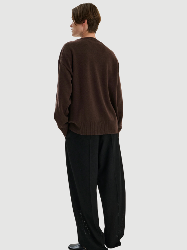 V-neck wool cashmere oversized v-hals strik