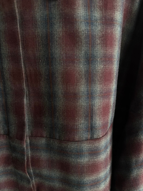 PLUTO SHIRT - CHECK GREY/BURGUNDY - Billede 5
