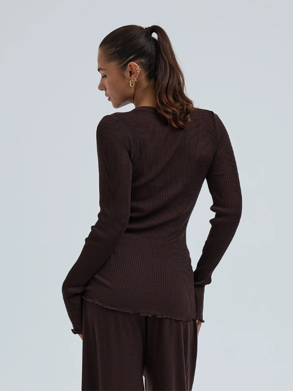 Woolen classic blouse wool