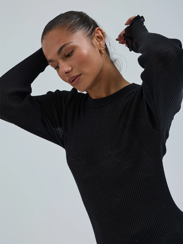 Woolen classic blouse merinould