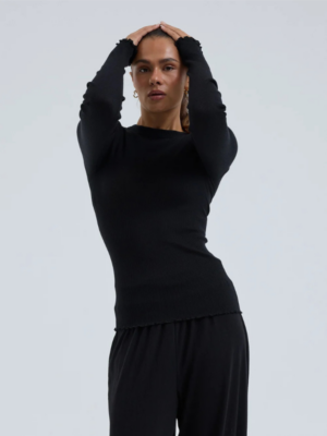 Wooly long sleeve black