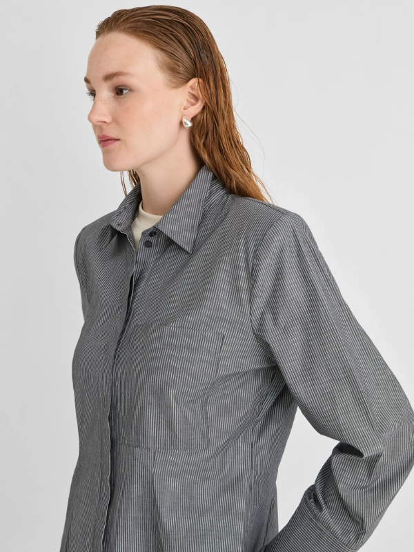Irma l/s shirt dark grey
